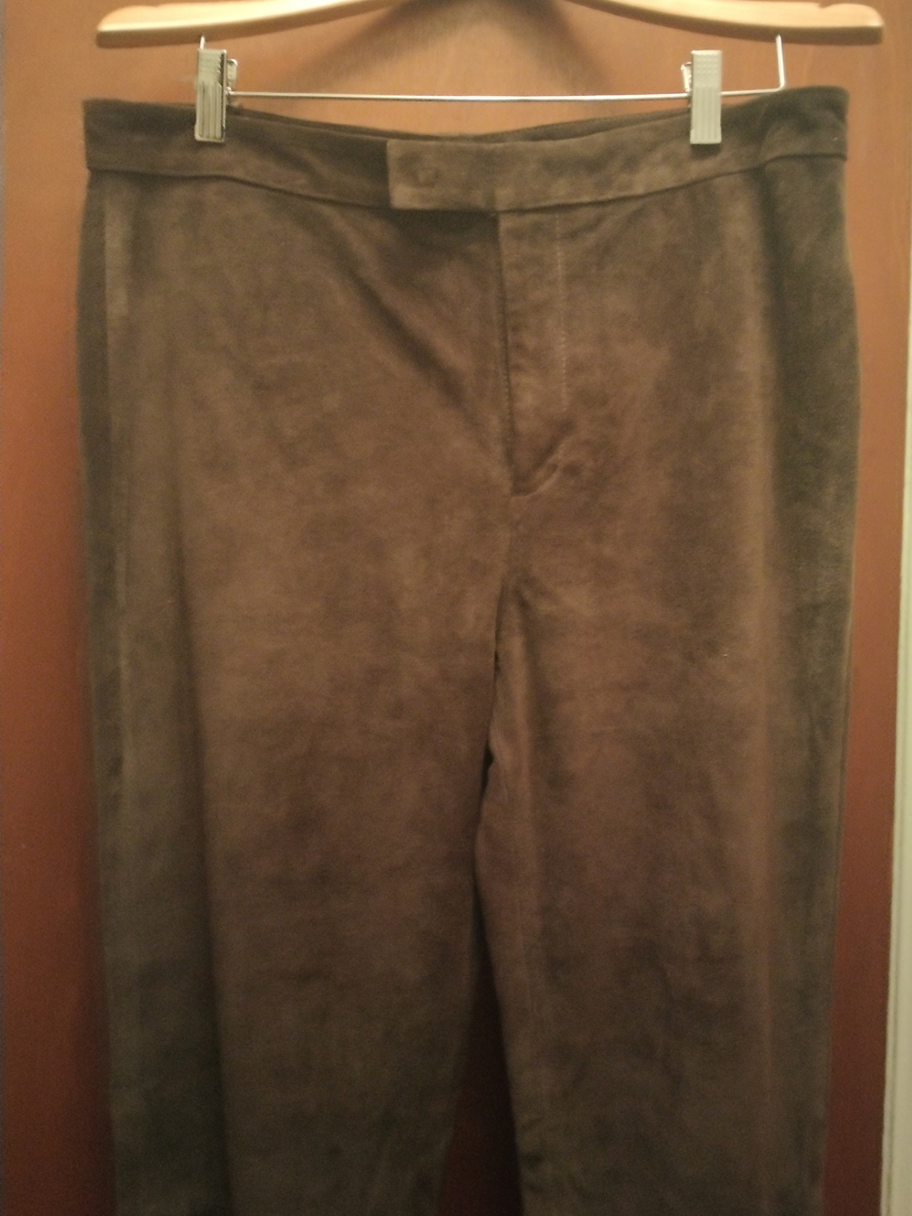 Banana Republic Brown Genuine Suede Pants Size 14